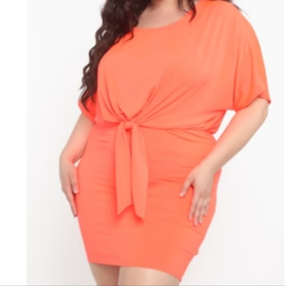 Neon mini dress